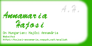 annamaria hajosi business card